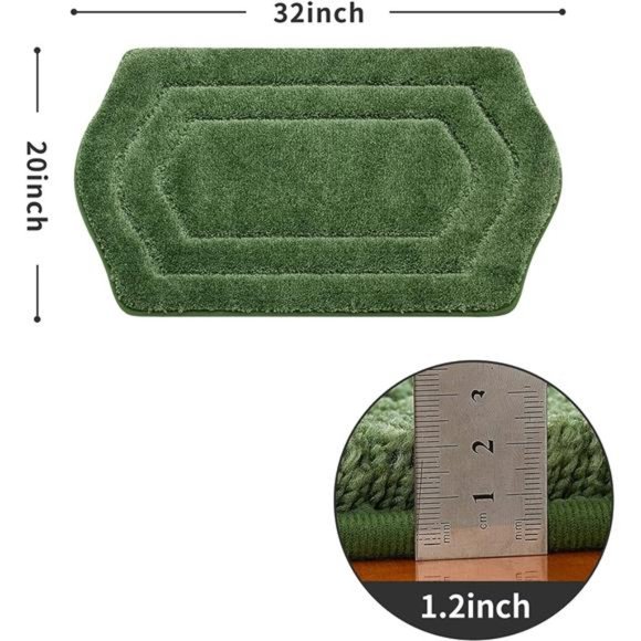 Extra Thick Bath Rugs for Bathroom - Anti-Slip Bath Mats Soft Plush Yarn Shaggy - Picture 6 of 6